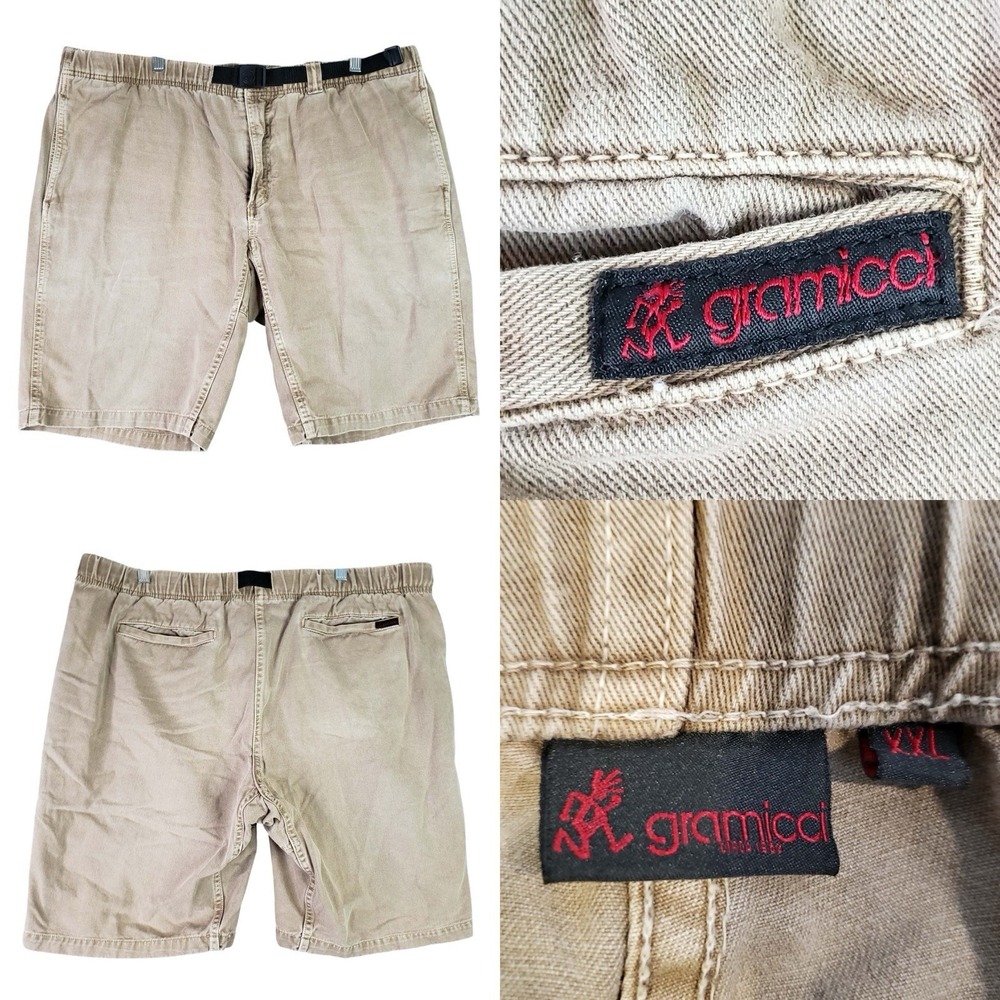 Vintage Gramicci Belted G-Short Cotton Men's Size XXL Khaki Beige Cargo Utility